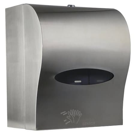 Touch Free Paper Towel Roll Dispenser In Stainless Steel, ATD-10